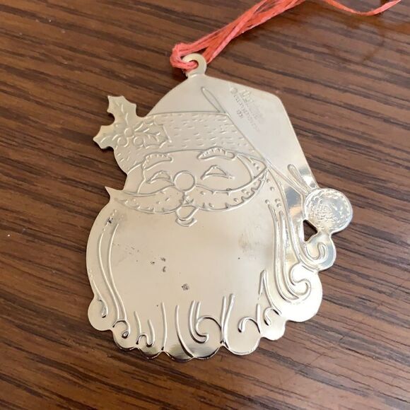 3 vintage brass engraved Lillikins Lillian Vernon Christmas tree ornaments - Picture 3 of 10